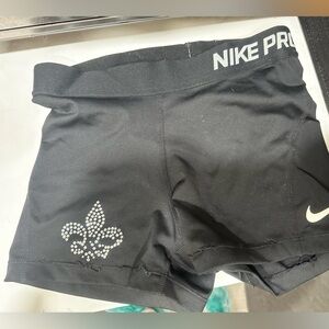Louisville All Girl Nike Pro Black Athletic Shorts
